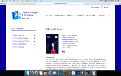 Filhos da Raia à venda na Librairie Portugaise & Brésilienne, Paris